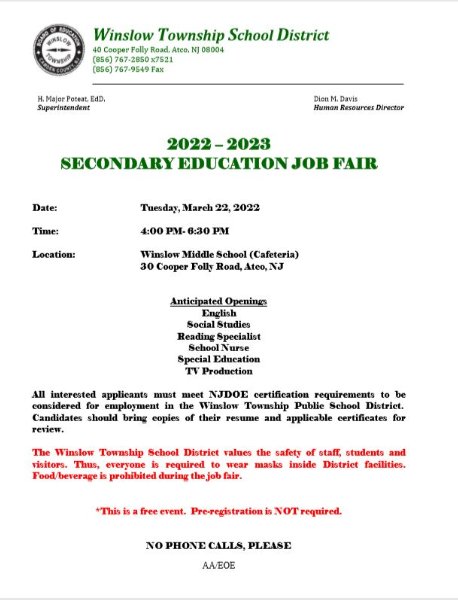 Secondary Education Job Fair